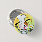 Puppy Love Cooking Ronde Button 3,2 Cm (Voorkant /achterkant)