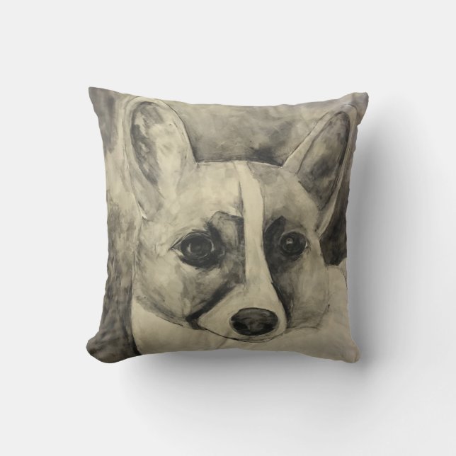 Puppy Love Corgi Pillow Kussen (Voorkant)