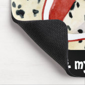 "Puppy Love" — Dalmatische Puppy Art van Audrey Je Muismat (Hoek)