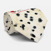 "Puppy Love" — Dalmatische Puppy Art van Audrey Je Stropdas (Opgerold)