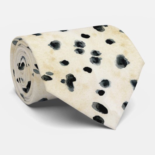 "Puppy Love" — Dalmatische Puppy Art van Audrey Je Stropdas (Opgerold)