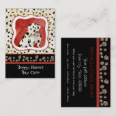 "Puppy Love" — Dalmatische Puppy Art van Audrey Je Visitekaartje (Voorkant / Achterkant)