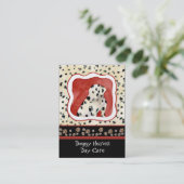 "Puppy Love" — Dalmatische Puppy Art van Audrey Je Visitekaartje (Staand voorkant)