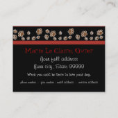 "Puppy Love" — Dalmatische Puppy Art van Audrey Je Visitekaartje (Achterkant)