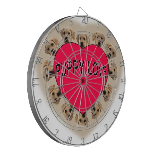 Puppy Love Dartbord (Voorkant Links)