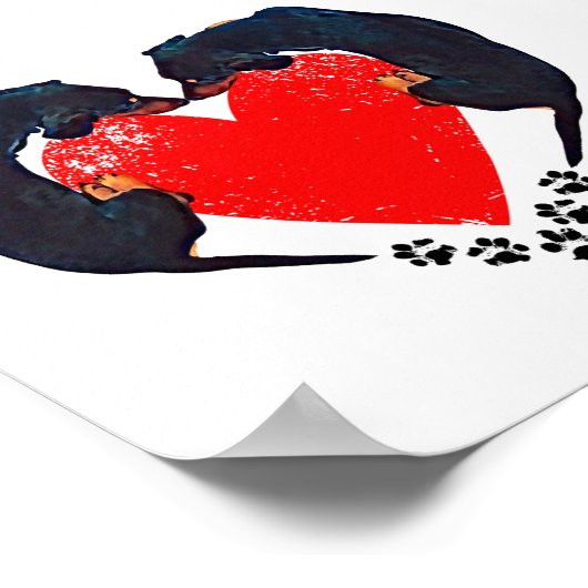 'Puppy Love' Dex Art Print (Hoek)