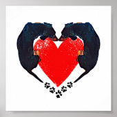 'Puppy Love' Dex Art Print (Voorkant)