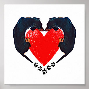 'Puppy Love' Dex Art Print