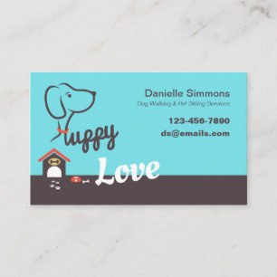 Puppy Love Dog Sitting Visitekaartjes
