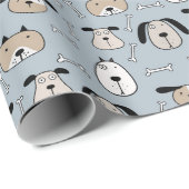 Puppy Love Dogs Cadeaupapier (Rol Hoek)