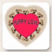Puppy Love Drankjes Onderzetter (Voorkant)