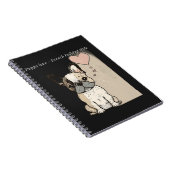 Puppy love - Franse bulldog stijl Notitieboek (Rechterzijde)