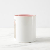 Puppy love - Franse bulldog stijl Tweekleurige Koffiemok (Center)