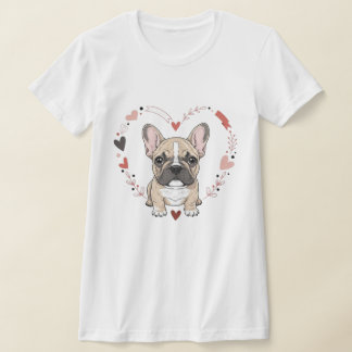 Puppy Love Franse Bulldog T-shirt