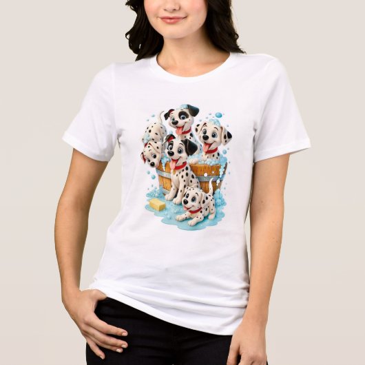 Puppy Love Graphic Ladies T-Shirt (Voorkant)