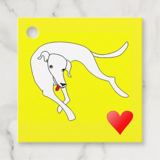 Puppy love happy dog bedankjes labels (Voorkant)