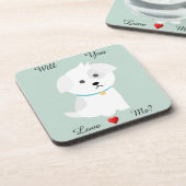 Puppy Love Hard Plastic Onderzetter (Linkerzijde)