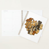Puppy Love - Hart gemaakt van honden Planner (Display)