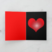 Puppy Love Hart Valentijn Kaart (Binnen)