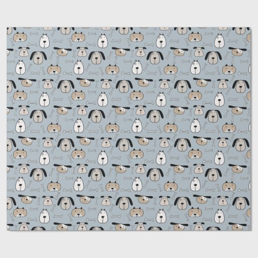 Puppy Love Honden Cadeaupapier (Vlak)