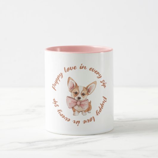 Puppy Love in Every Sip | Cute Dog Lover Mug Mok (Midden)