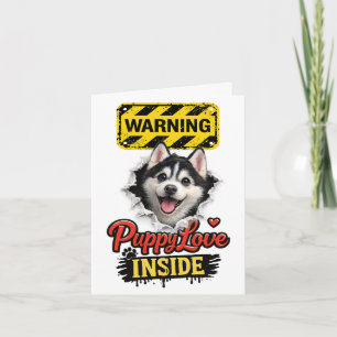Puppy Love Inside – Valentijnsdag Kaart