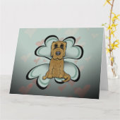 Puppy Love Kaart (Gele Bloem)