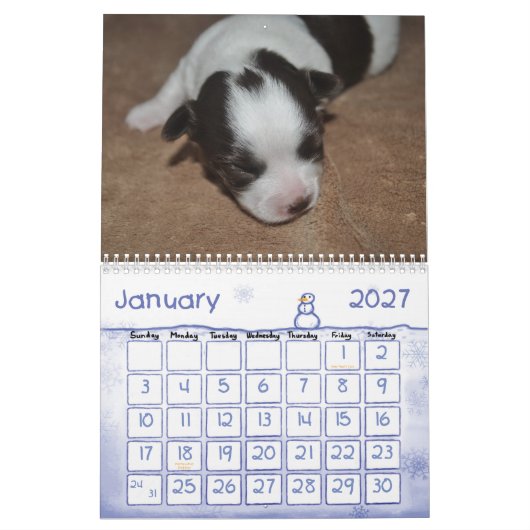 Puppy Love Kalender (Jan 2027)