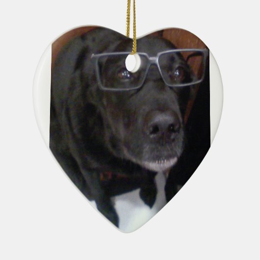 Puppy Love Keramisch Ornament (Rechts)