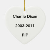 Puppy Love Keramisch Ornament (Achterkant)