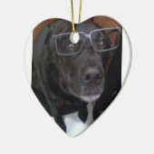 Puppy Love Keramisch Ornament (Links)