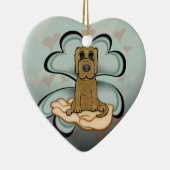 Puppy Love Keramisch Ornament (Rechts)