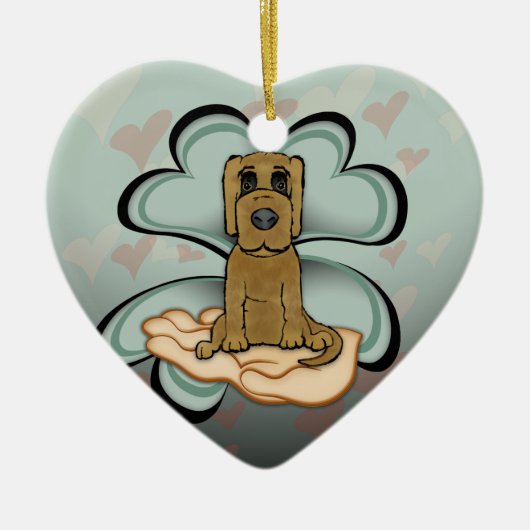 Puppy Love Keramisch Ornament (Voorkant)