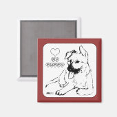 Puppy Love Magneet (Voorkant / Achterkant)
