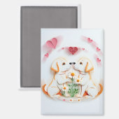 Puppy Love Magneet (Voorkant / Achterkant)