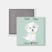 Puppy Love Magneet (Voorkant / Achterkant)