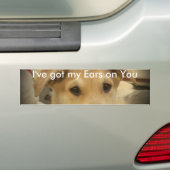 Puppy Love: Man's beste vriend Bumpersticker (Op auto)