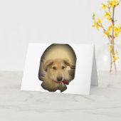 Puppy Love: Man's beste vriend Kaart (Gele Bloem)