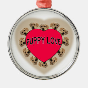 Puppy Love Metalen Ornament