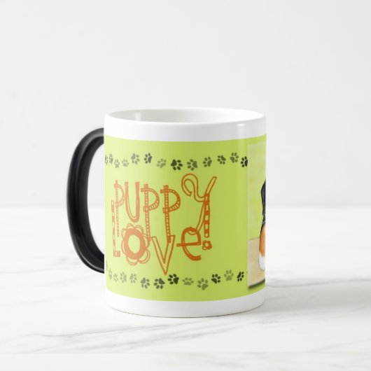 Puppy Love (morphing mok) Magische Mok (Voorkant links)