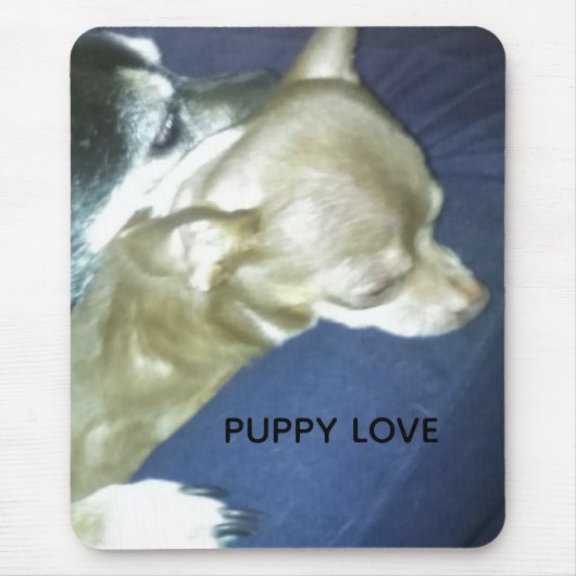 Puppy Love Mouse Pad Muismat (Voorkant)