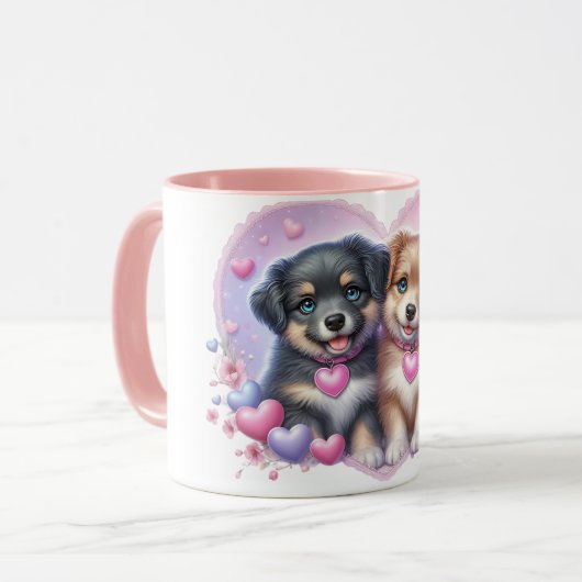 Puppy love Mug Mok (Voorkant links)
