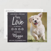 Puppy Love New Pet Dog Puppy Shower Invitation Aankondigingskaart (Voorkant / Achterkant)