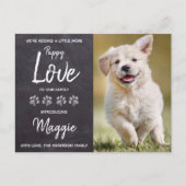 Puppy Love New Pet Dog Puppy Shower Invitation Aankondigingskaart (Voorkant)