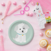 Puppy Love Paper-Bord Papieren Bordje (Feest)