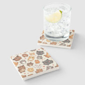 Puppy Love Pillow Stenen Onderzetter (Zijkant)