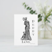 Puppy Love Post Card Briefkaart (Staand voorkant)