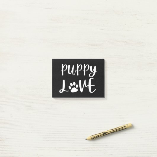 Puppy Love Post-it® Notes (Op bureau)