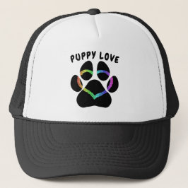 Puppy Love Rainbow Heart Trucker Pet