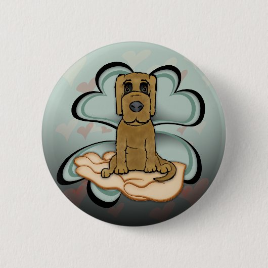 Puppy Love Ronde Button 5,7 Cm (Voorkant)